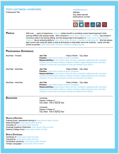 The Best Resume Format Guide for 2016! Easybee Freebie