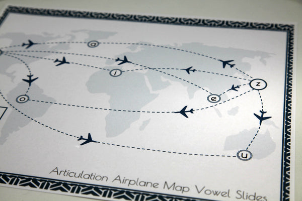 Articulation Placemats - Airplane Map