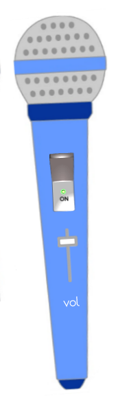 Paper Microphone- Blue