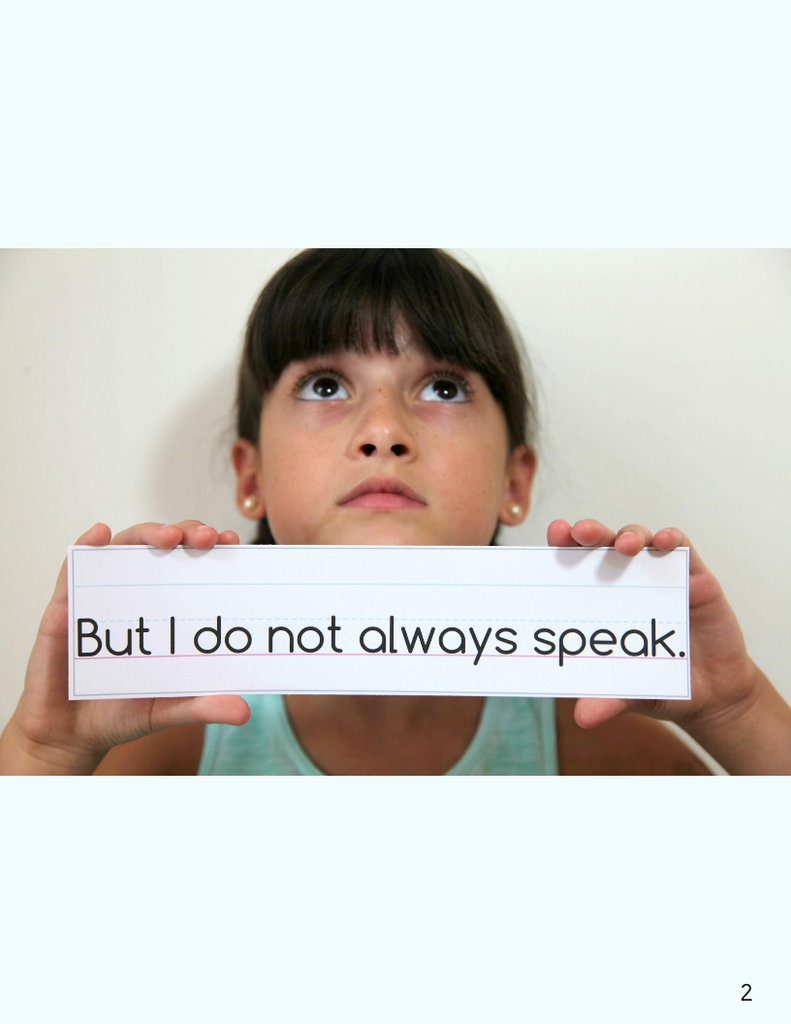 I Want to Say Something!- Selective Mutism Printable Book