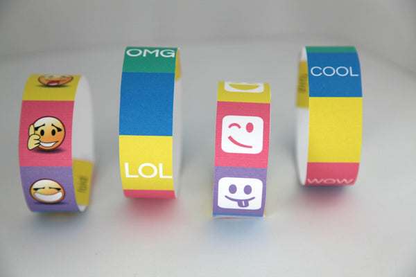 Freebie Printable Emoji Bracelets!
