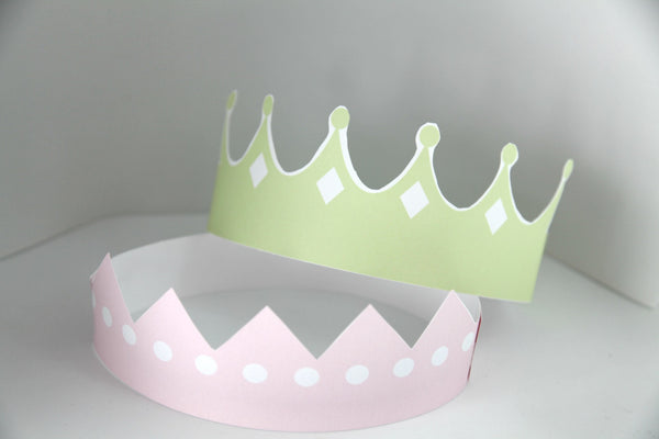 Paper Royal Pink & Green Crowns