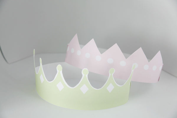 Paper Royal Pink & Green Crowns