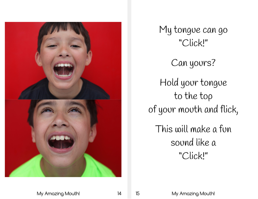My Amazing Mouth! - Oral Motor Practice Printable Book
