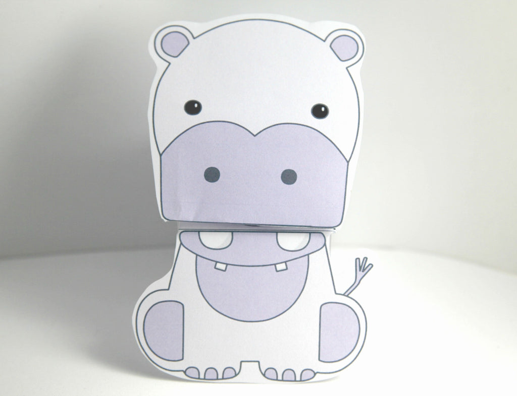 Hippo Talking Paper Puppet