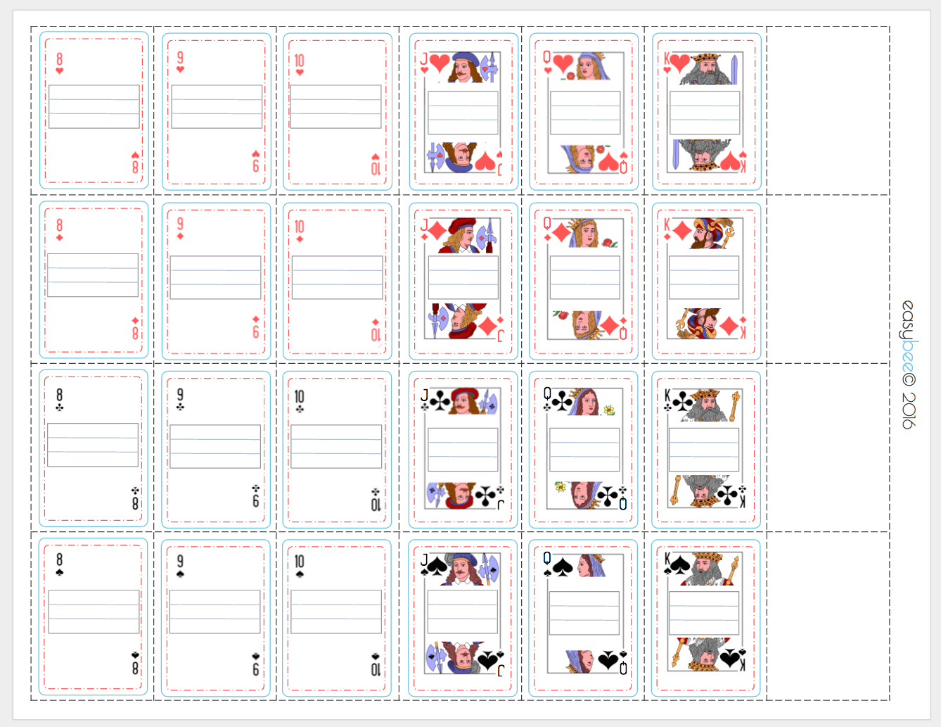 JFF Printable Mini Playing Cards- write in - Easybee jff-printable-mini-playing-cards-write-in-easybee