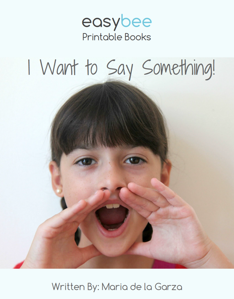 I Want to Say Something!- Selective Mutism Printable Book