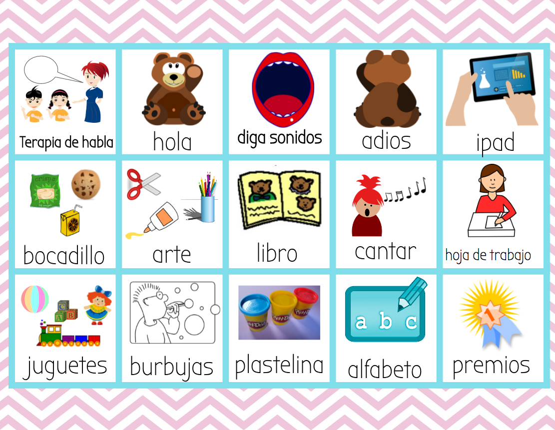 Freebie Speech Therapy Picture Schedule English & Spanish - Easybee freebie-speech-therapy-picture-schedule-english-spanish-easybee