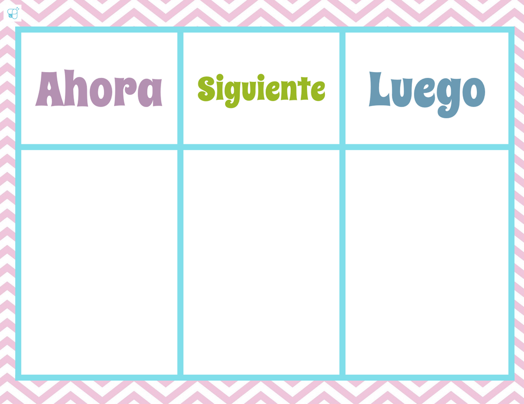 Freebie Speech Therapy Picture Schedule English & Spanish