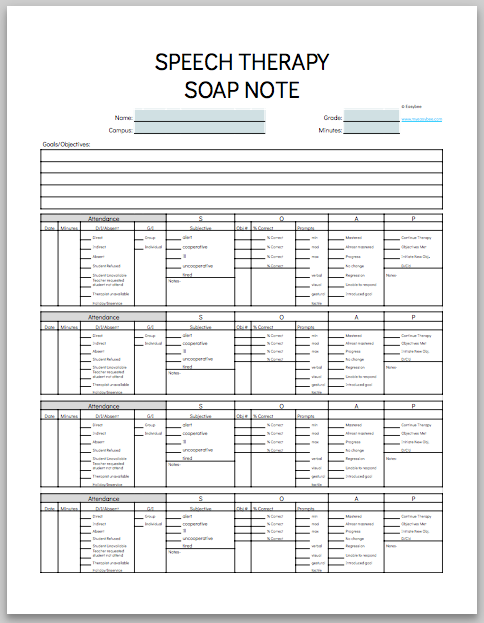 EASYBEE SOAP NOTE GDOC (EDITABLE)