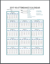 EASYBEE YEARLY Attendance Calendar Service Log GDOC (EDITABLE)