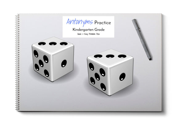 Antonym Print & Fold Dice- Kinder