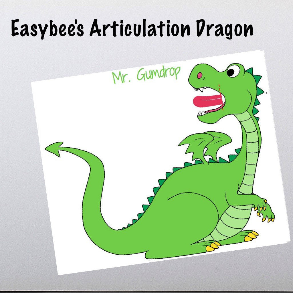 Articulation Talking Dragon with Tongue Cutouts