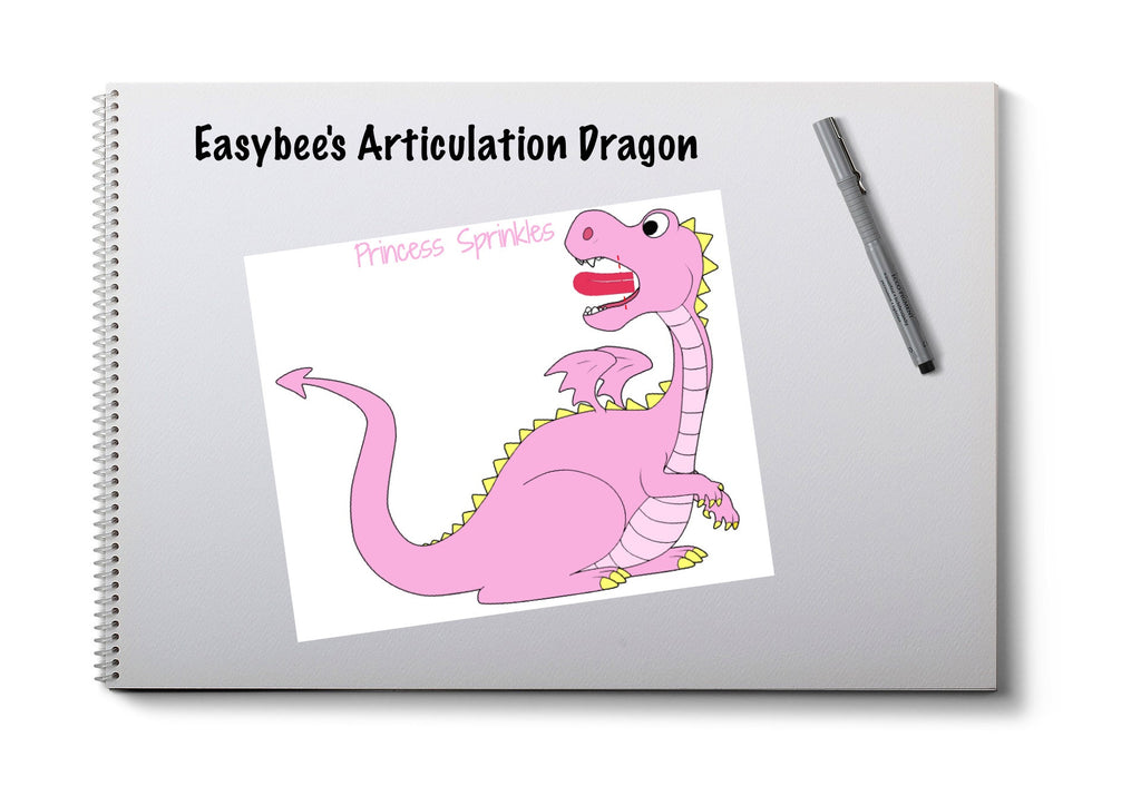 Articulation Talking Dragon with Tongue Cutouts