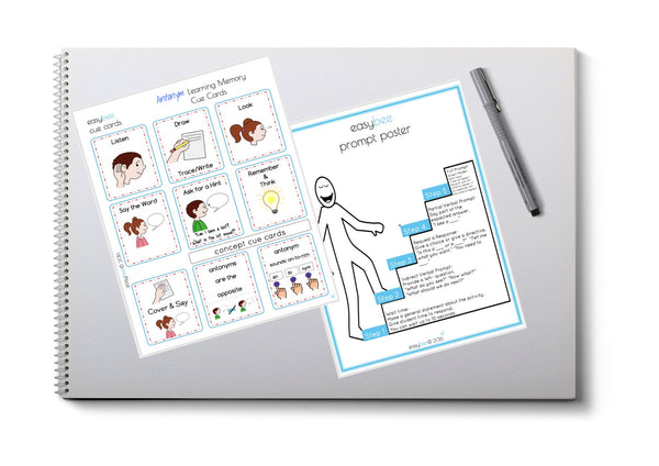 Antonyms Learning Memory Cue Cards