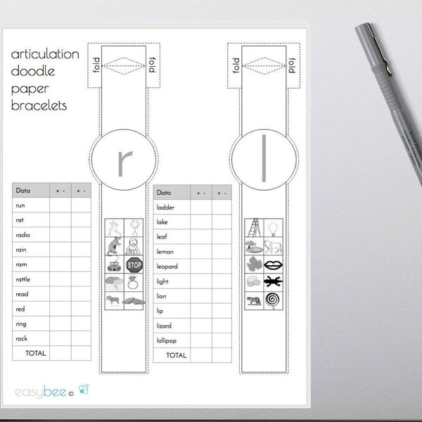 Articulation Reminder Paper Bracelets Pictures & Data Sheet