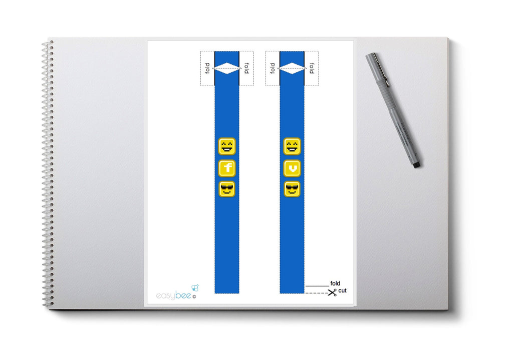 Articulation Paper Bracelets - Pixelated Design