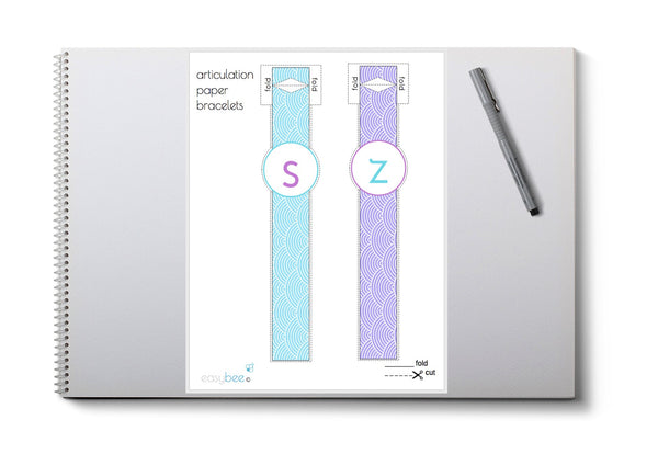 Articulation Paper Bracelets - Scallop Design