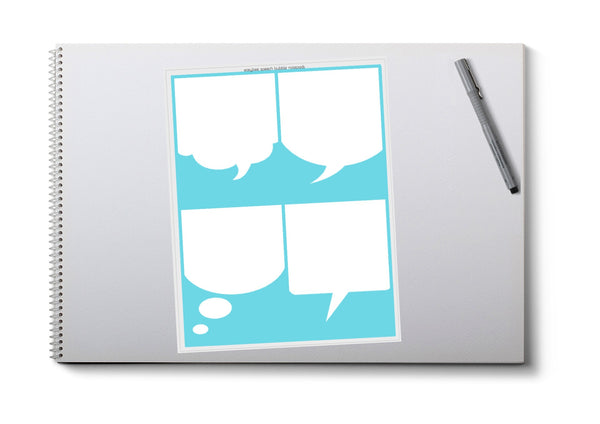 Printable Notepad - speech bubble design
